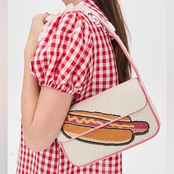 STAUD Handbags - STAUD BEADED TOMMY BAG DOG DAYS HOT DOG